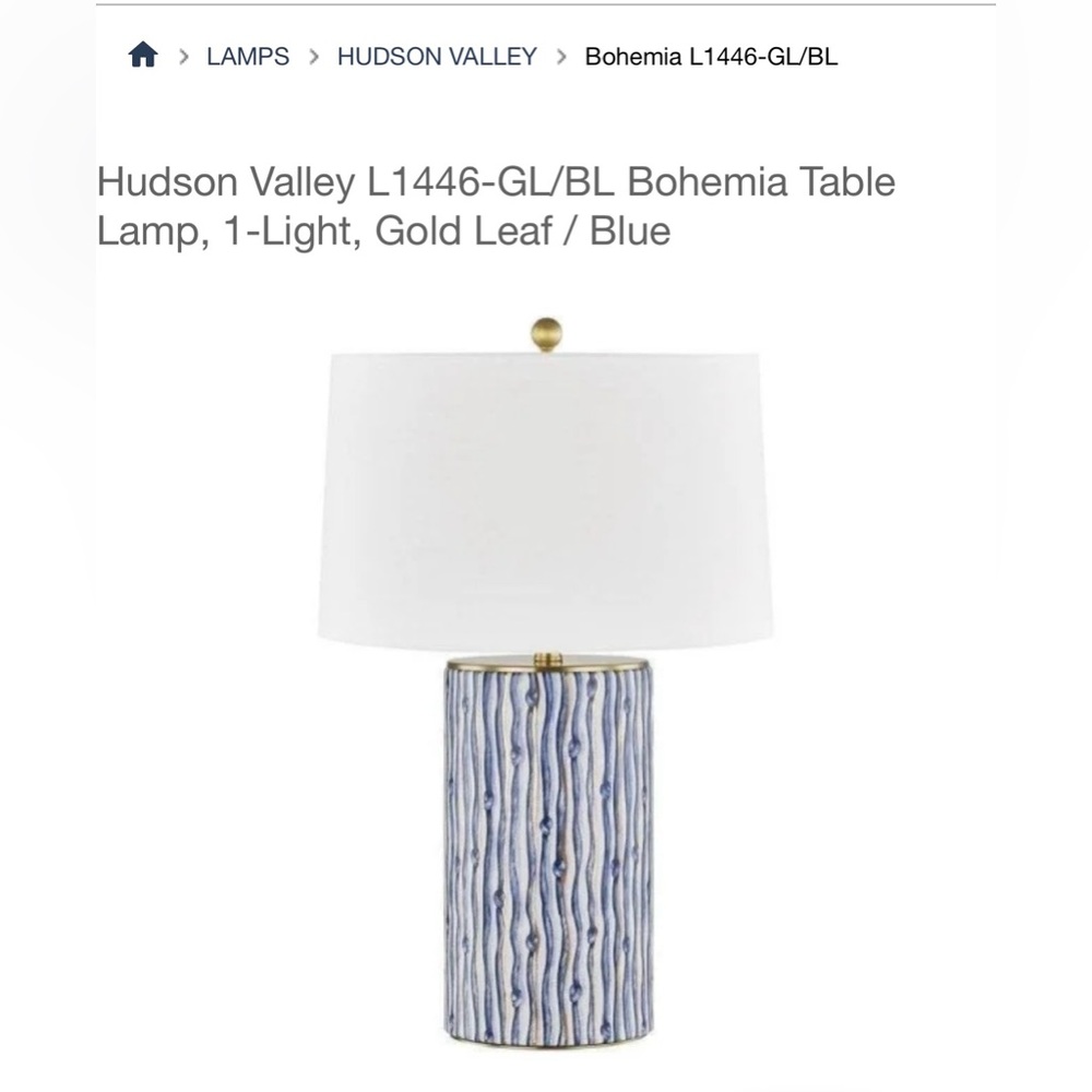 HUDSON VALLEY Bohemia Table Lamp